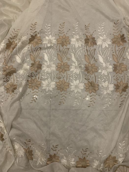 шторы тюль с вышивкой