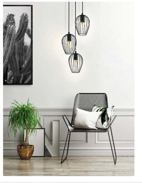 Candelabru / plafoniera / Lustra Newton negru