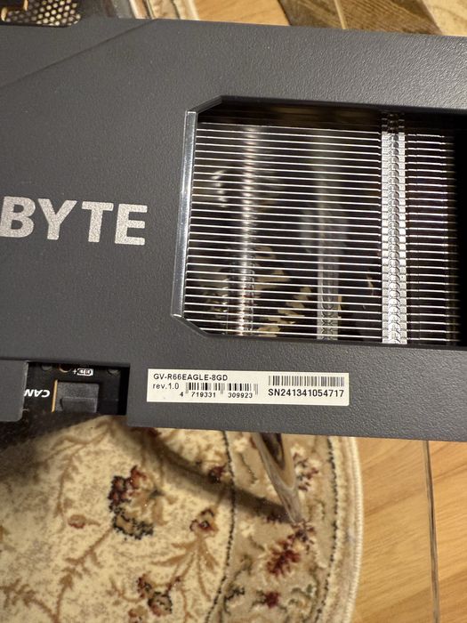 Placa video GIGABYTE Radeon RX 6600 EAGLE 8GB GDDR6 1‎28-bit