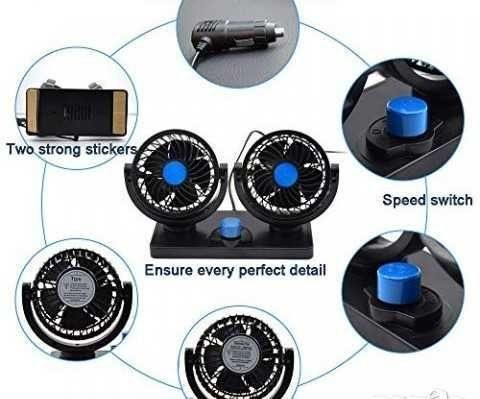 Вентилатор №2236 с Две Перки за Кола 12V