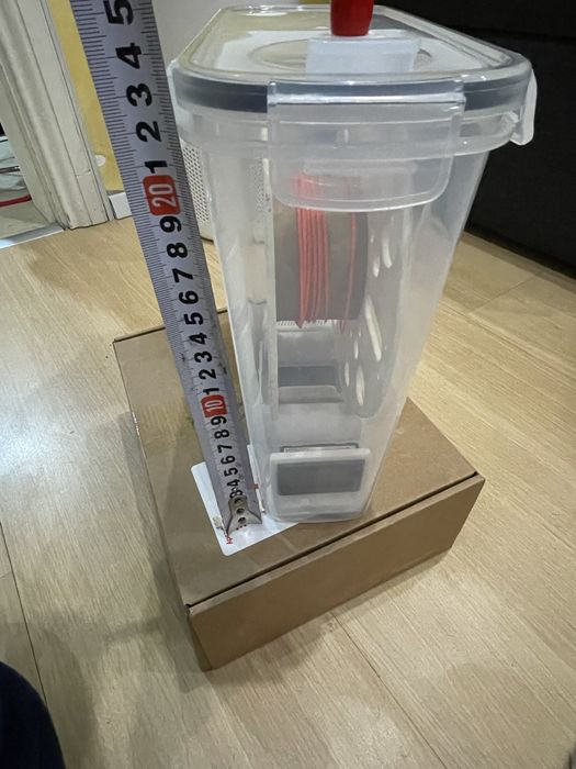 Кутия за сушене и съхранение на филамент с термометър и влагомер за PETG PLA