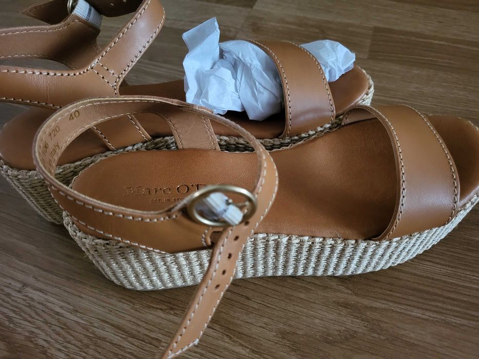 Сандали на  Marc O'Polo зелени и кафяви