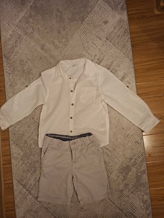 Set camasa pantaloni scurti 4-5 ani