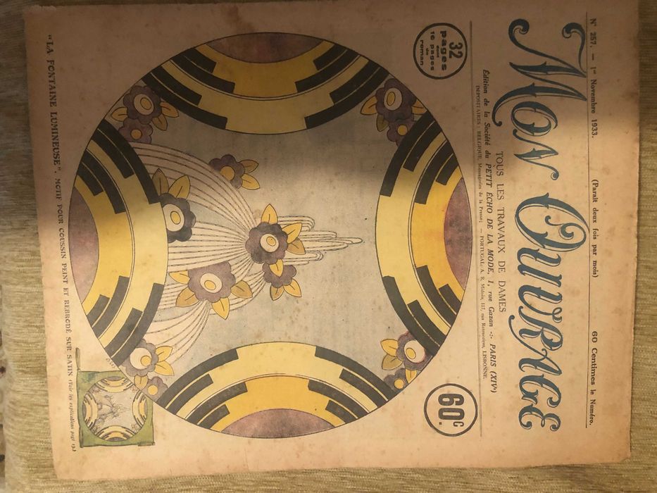 Vand 36 reviste moda frantuzesti "MON OUVRAGE" din anii 1935, 10 ron/buc