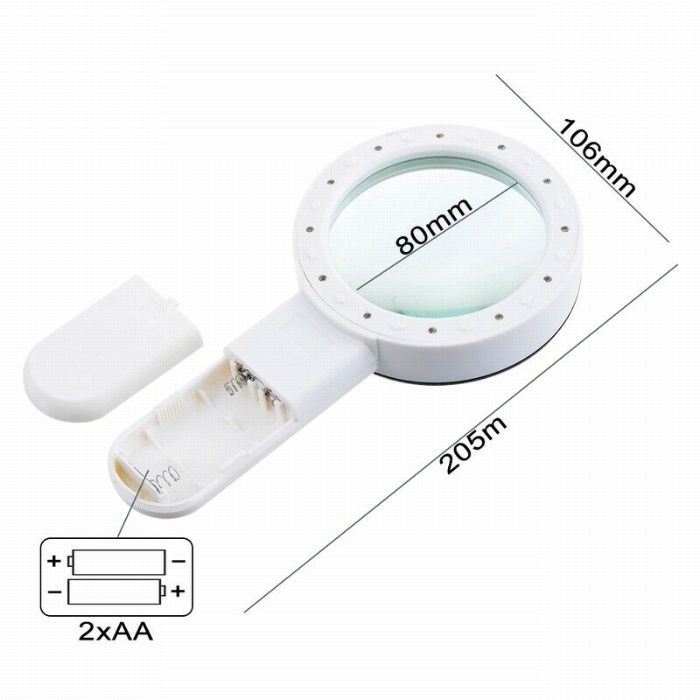 Lupa profesionala marire 30X cu 12 LED-uri. Noua ambalata!