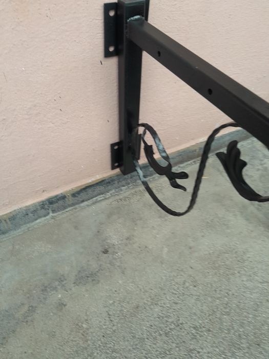 Метален стенен сушилник за дрехи – ръчна изработка, комплект 2 бр