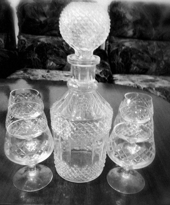 Стъклени сервизи за безалкохолно и алкохол - 2 комплекта