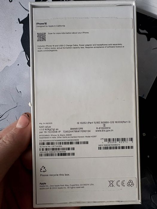 Айфон 16 256 гб 100 акб срочно торг