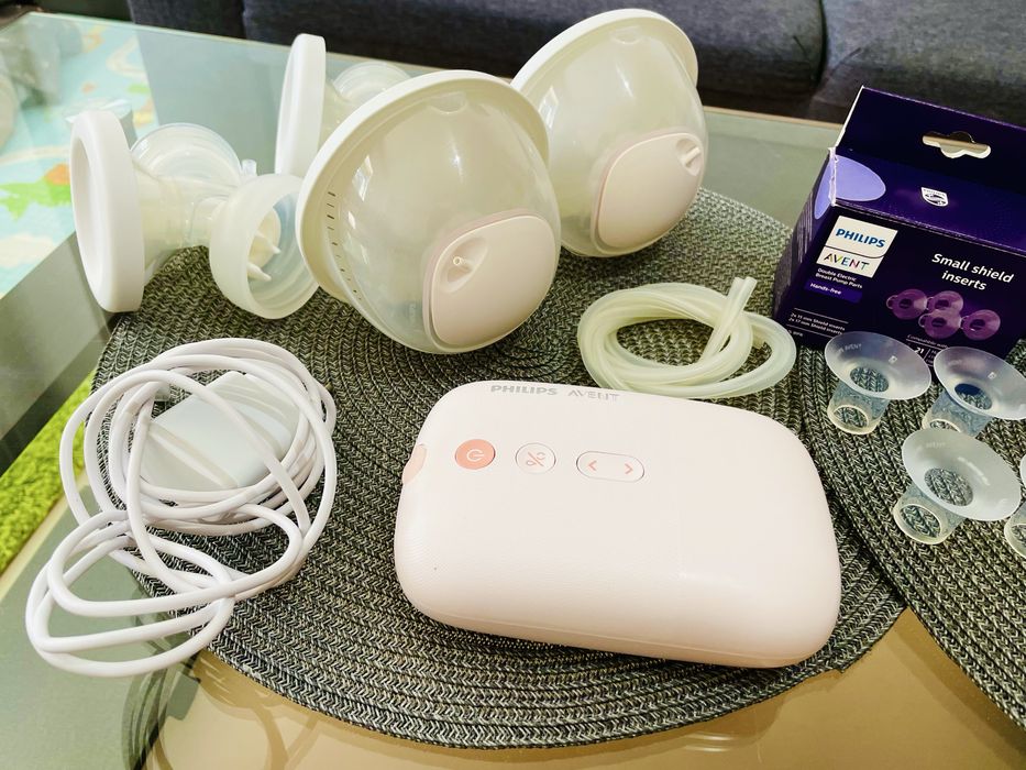Pompa de san electrica dubla Philips Avent si accesorii handsfree