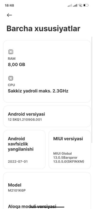 Redmi note 10 pro pomyat .8.128 5 oyliq tel hamma narsasi bor aybi yoq