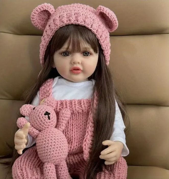 Новая Кукла реалистичная реборн большая 55-56 см