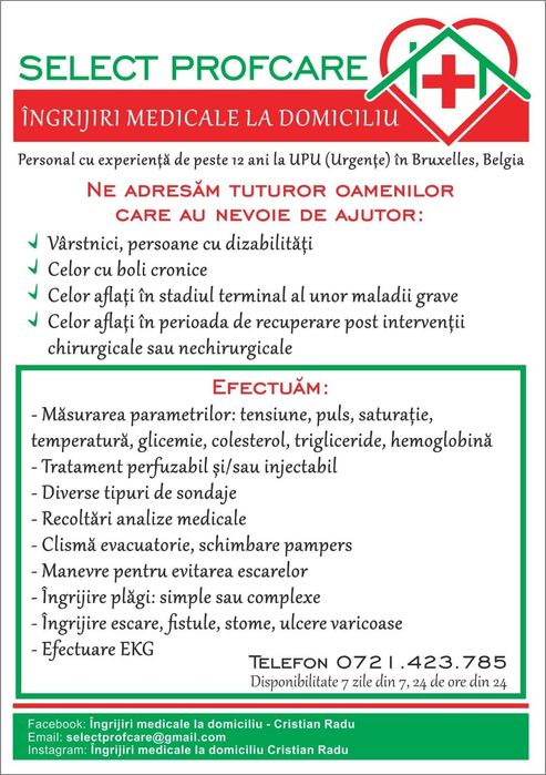 Îngrijiri medicale la domiciliu