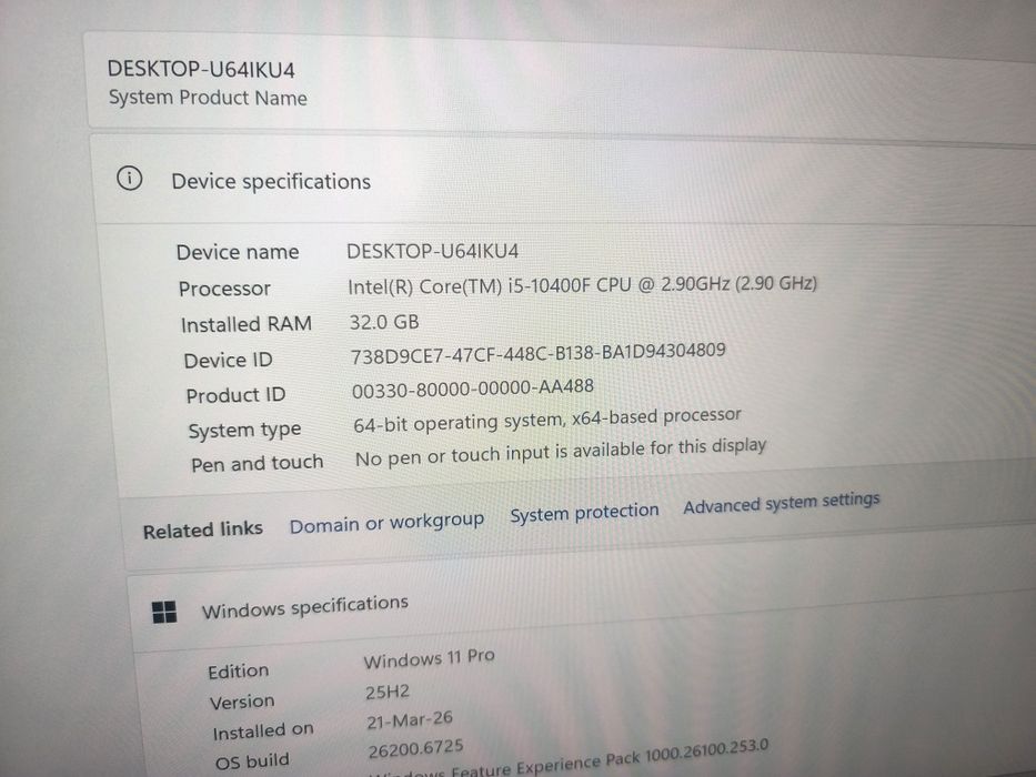 Kit Gaming i5 10400f 32 gb ddr4