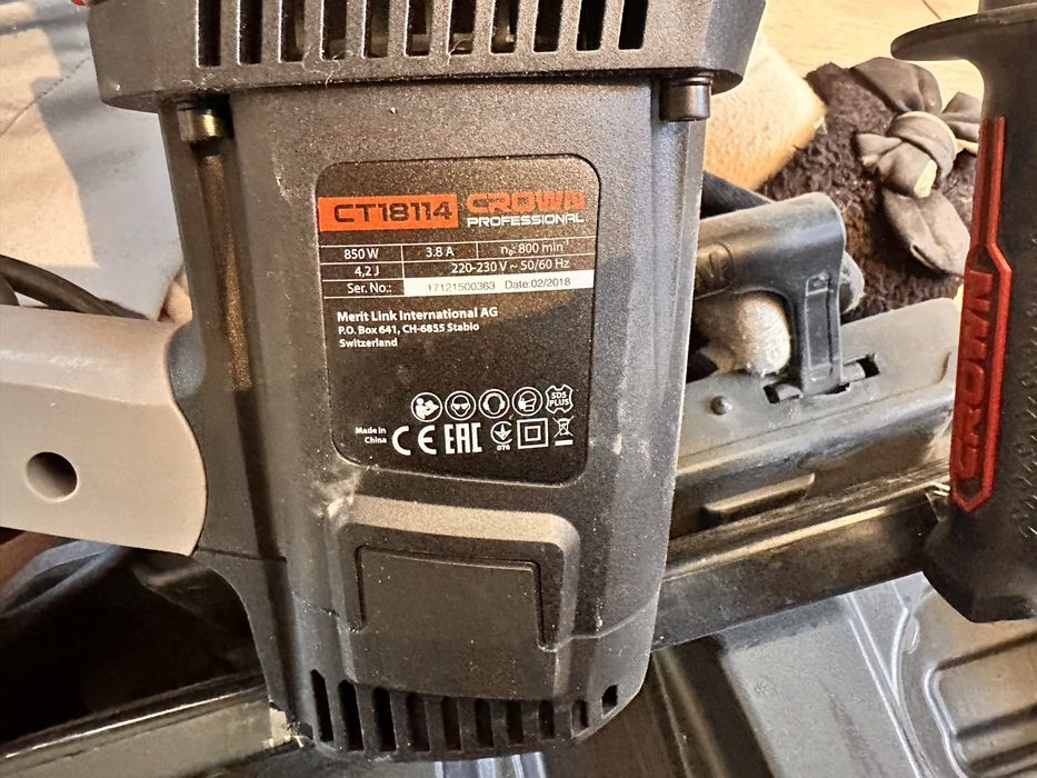 Перфоратор CROWN CT18114 BMC 850Вт, 4.2 Дж, SDS+