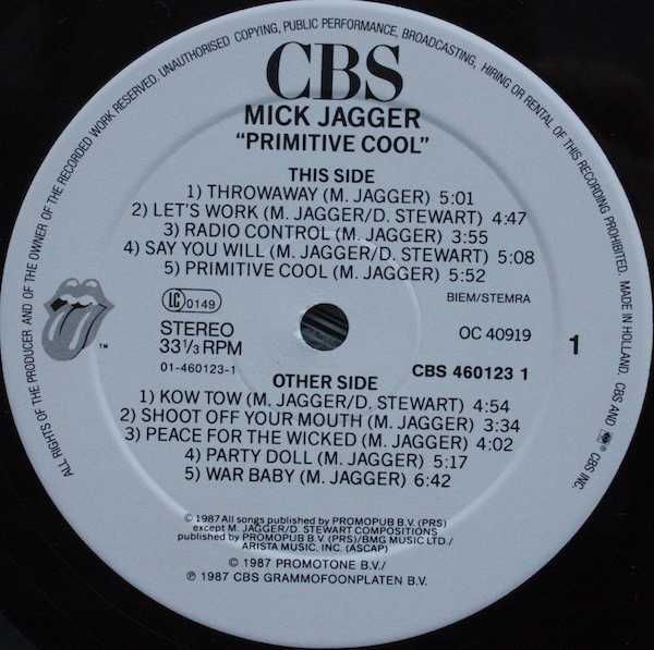 Rolling Stones / Mick Jagger  ( виниловые пластинки )