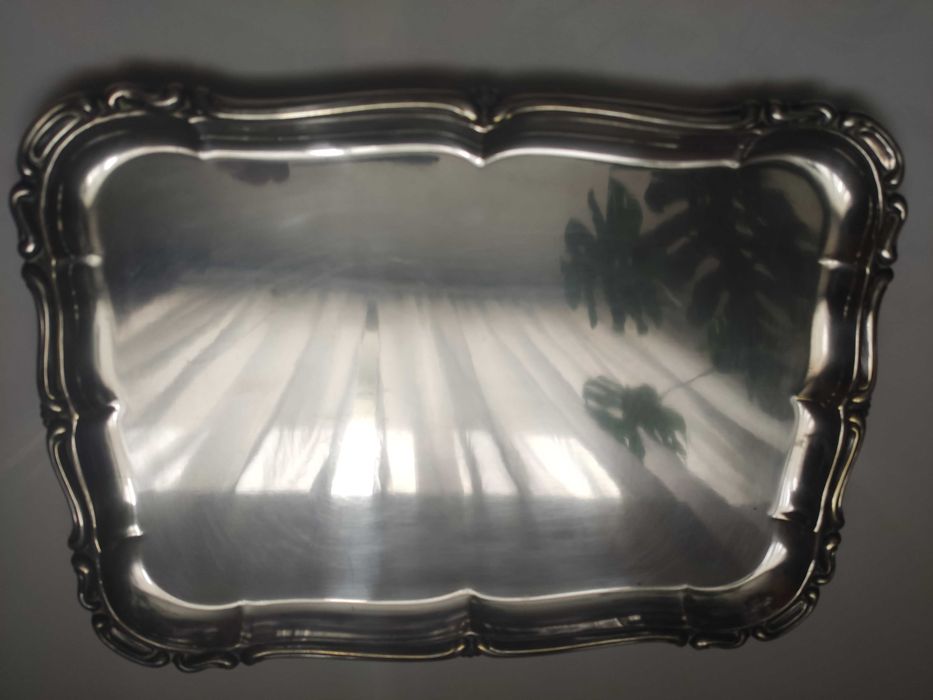 Tava veche argintata decor casa