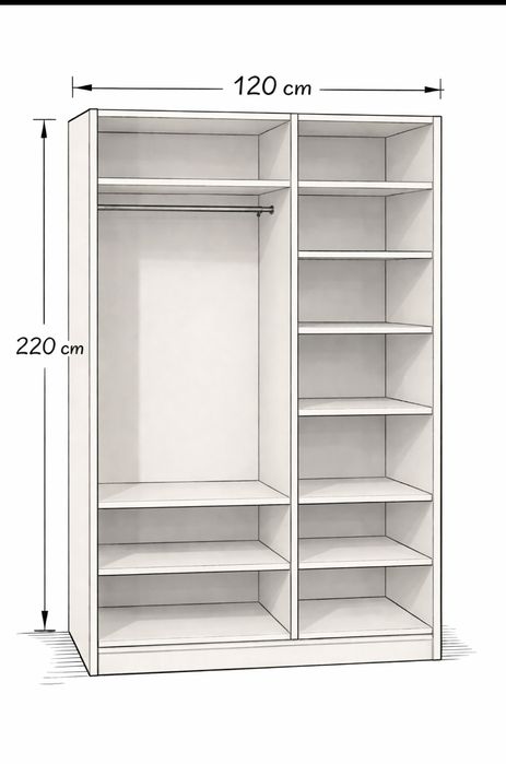 Продам шифоньер 120*220