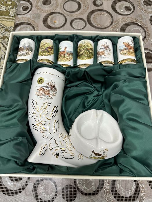 Стопки графин охотничия тема