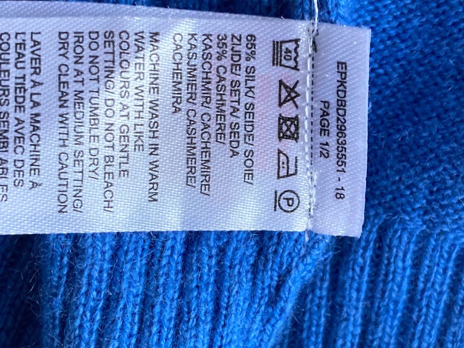 Adagio Cashmere Silk кашмир и коприна жилетка кашмирен пуловер 42
