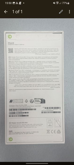 Iphone 16 128 gb. Чисто нов
