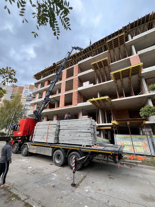 Транспортни услуги с камион и кран за София и страната