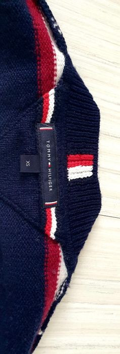 Tommy Hilfiger Monogram Oversize Wool / XS / S  ОРИГИНАЛ Мъжки Пуловер