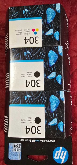 NEW - 3 buc Cartus HP 304 - noi, sigilate