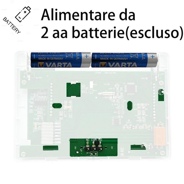 Termostat programabil pe baterii pentru centrala 2 fire
