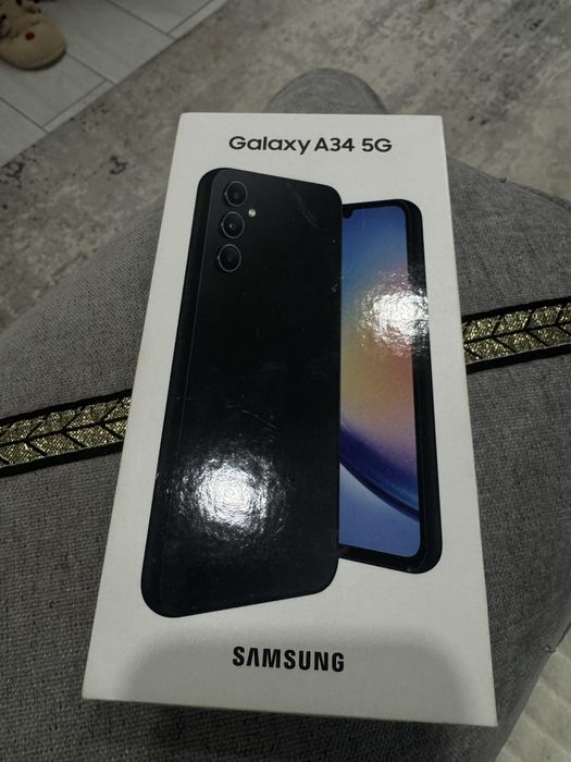 Samsung A34 128gb черный в идеале