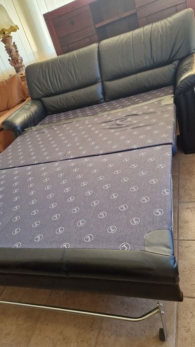 Canapea extensibilă din piele