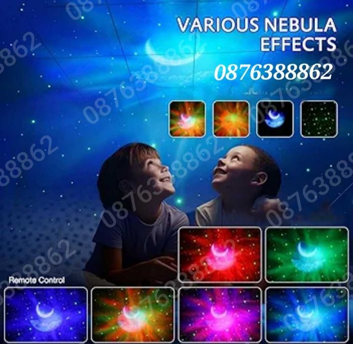 Звезден Лед Проектор Астронавт с Дистанционно, Блутуут, Музика