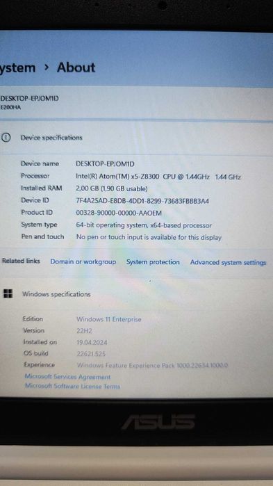 Laptop Asus E200H 11.6inch