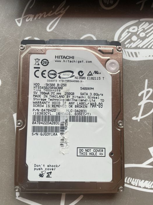 Hard Disk 2.5 inch 250GB