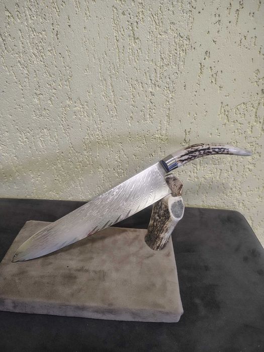 Кухненски нож ловен нож заготовка острие дамаска стомана Damascus ръчна изработка