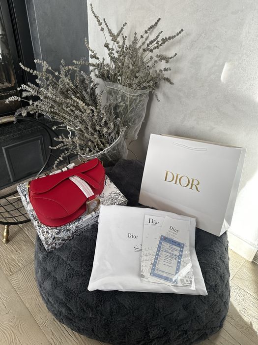 Dior Saddle Bag Red 24 x 20 x 11 cm