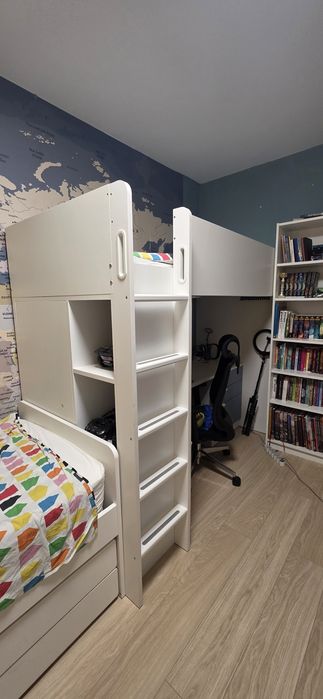 Легло с бюро Ikea Smastad