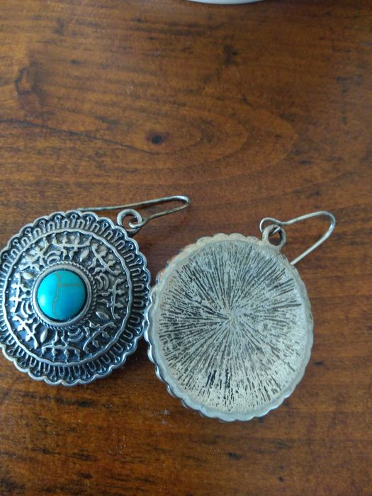 Обеци с тюркоаз, интересен модел