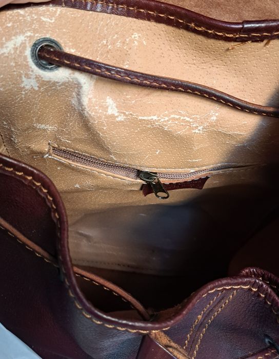 Rucsac din piele maro
