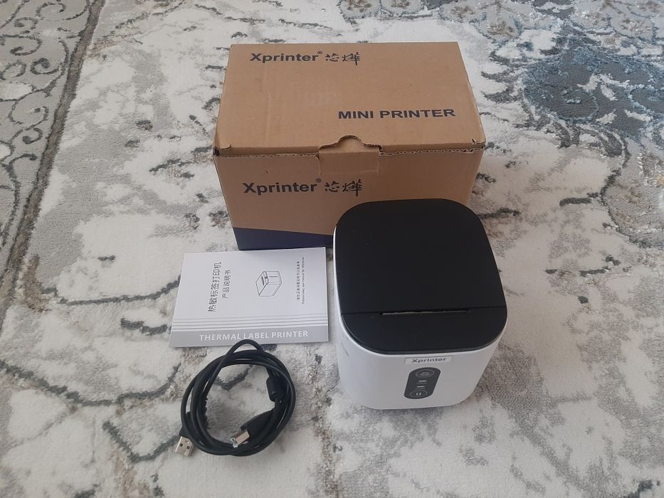 Мини термопринтер Xprinter для этикеток (б/у)
