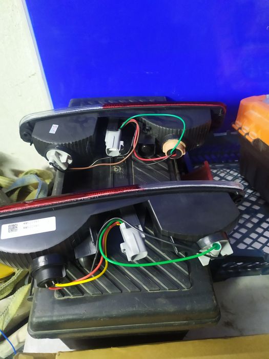 Фонари в задний бампер Паджеро 3.