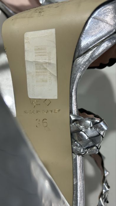 Босоножки блестящие 36р.