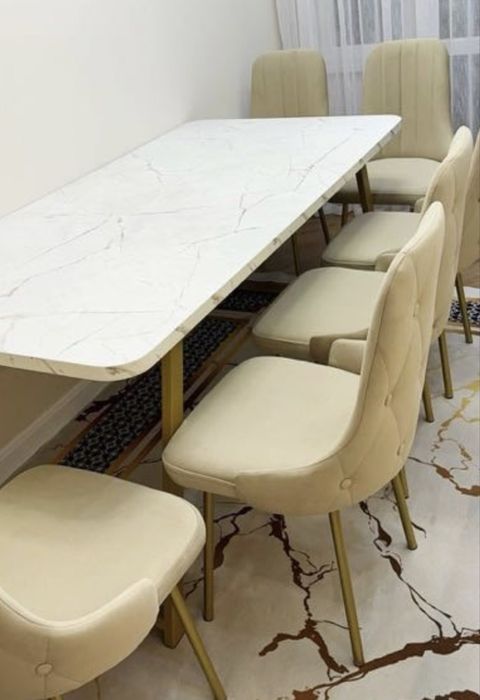 Стол стулья 8 штук комплект