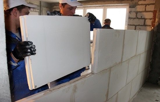 Пазогребивние плиты перегородка российская техналогия пена газа блок