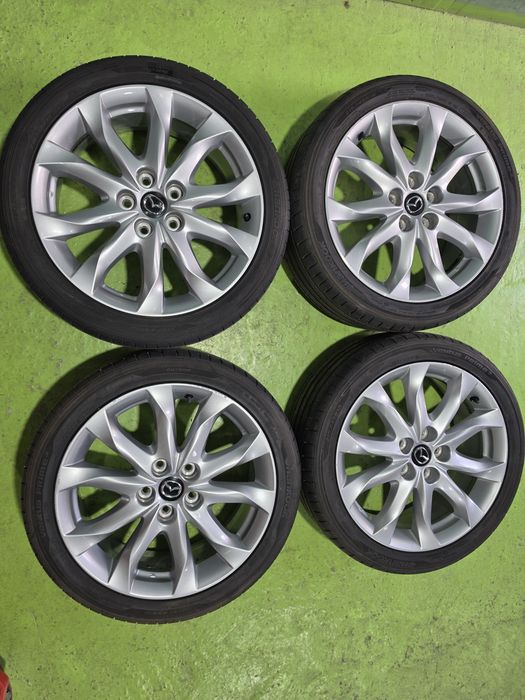 18 5x114.3 Mazda лети джанти 5х114.3 мазда 215/45/18 Hankook