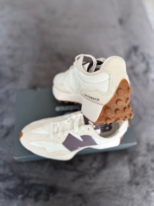New Balance 327 alb cu visiniu marimea 36 noi originali