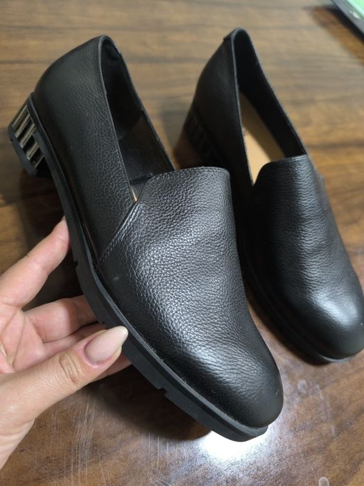 Туфли натуральная кожа +басаножка