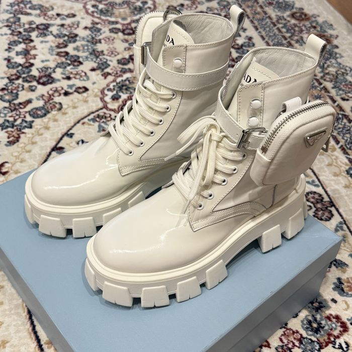 Белые ботинки Prada 1:1
