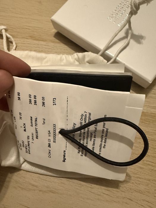 Портфейл Supreme x MM6 Maison Margiela Receipt Wallet
