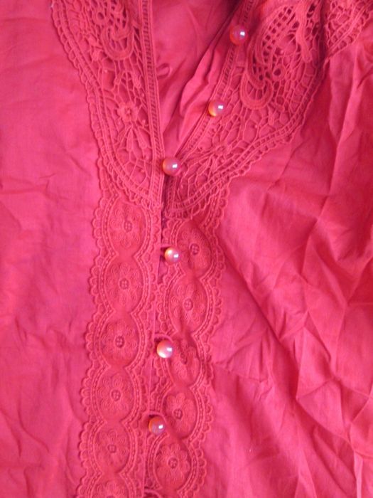 bluza rosie  bumbac dame L