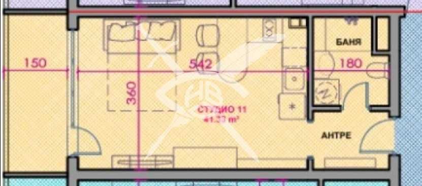 Продава се Едностаен апартамент в Поморие - 43 кв.м за 1535 €/кв.м - Снимка #1